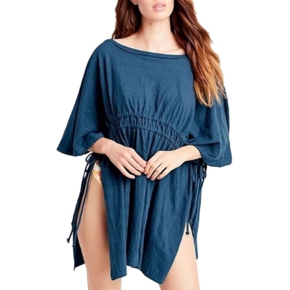 Free People Other - Free People Beach XS/S Teal Side Tie Swim Coverup